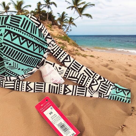 NEW Xhilaration Tribal Print Strapless Push Up Bikini Swim Top NWT Sz XS - Picture 8 of 15